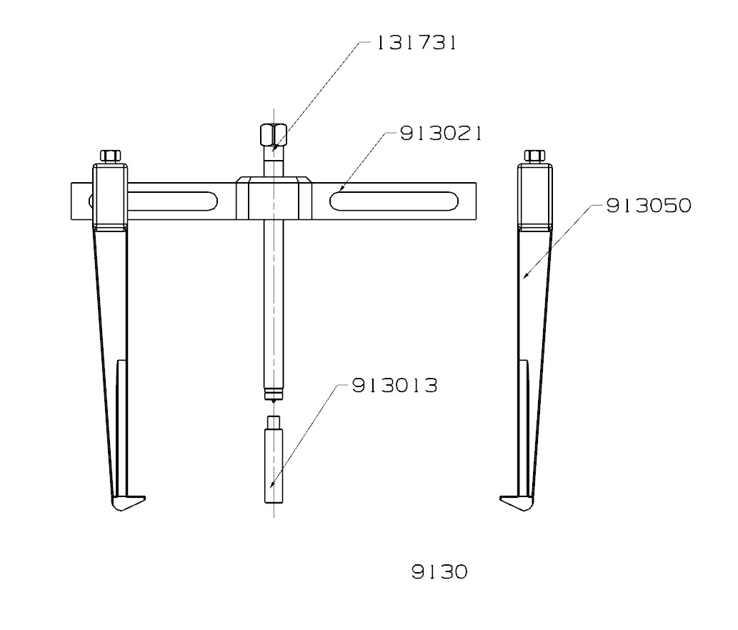 EXTRACTOR FORZA SERIE 9100 DE 2 PATAS